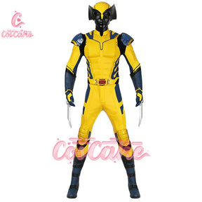 New Deadpool 3 Wolverine Cosplay Costume Superhero Cosplay Zentai Full Set With Bosysuit Shoes Handmade Halloween Man Outfit