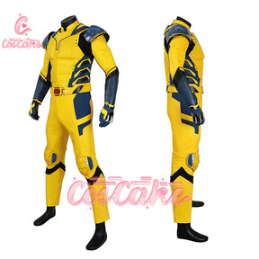 New Deadpool 3 Wolverine Cosplay Costume Superhero Cosplay Zentai Full Set With Bosysuit Shoes Handmade Halloween Man Outfit