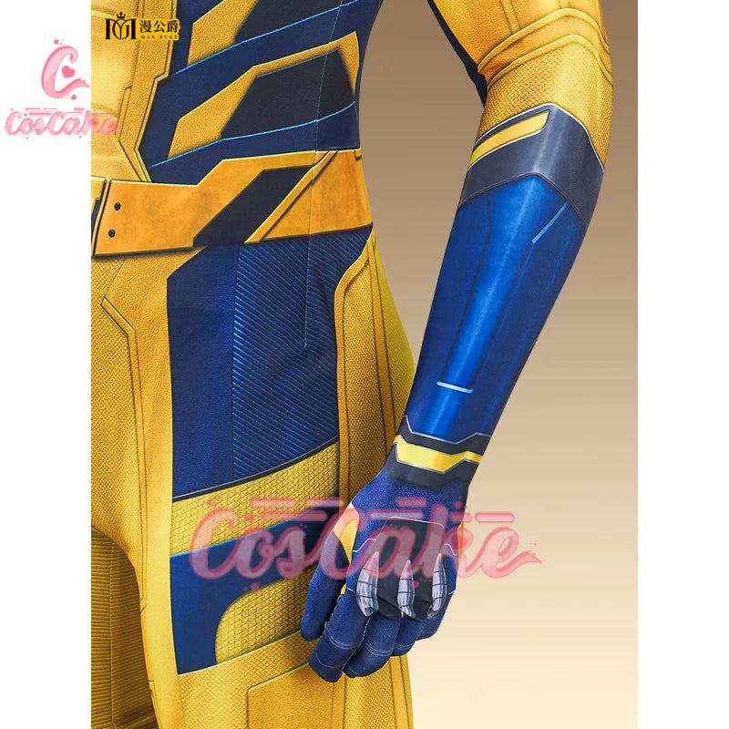 New Deadpool 3 Wolverine Cosplay Costume Superhero Cosplay Zentai Full Set With Bosysuit Shoes Handmade Halloween Man Outfit