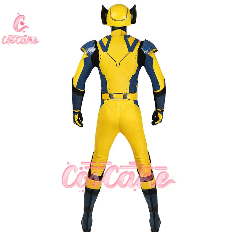 New Deadpool 3 Wolverine Cosplay Costume Superhero Cosplay Zentai Full Set With Bosysuit Shoes Handmade Halloween Man Outfit