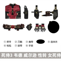 New Deadpool Cosplay Cosutme Wade Winston Wilson Jumpsuit Belt Cosplay Costume Movie Anti-hero Suit Halloween Women's version