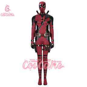 New Deadpool Cosplay Cosutme Wade Winston Wilson Jumpsuit Belt Cosplay Costume Movie Anti-hero Suit Halloween Women's version