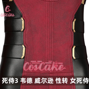 New Deadpool Cosplay Cosutme Wade Winston Wilson Jumpsuit Belt Cosplay Costume Movie Anti-hero Suit Halloween Women's version