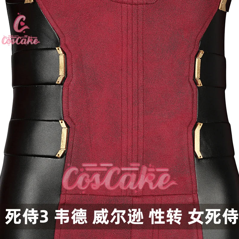 New Deadpool Cosplay Cosutme Wade Winston Wilson Jumpsuit Belt Cosplay Costume Movie Anti-hero Suit Halloween Women's version