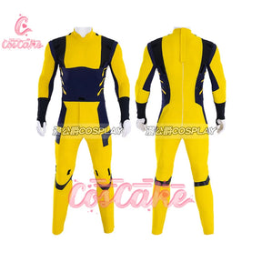 New Movie Deadpool 3 Wolverine Cosplay Costume Jumpsuit Vest Shoulder Armor Gloves Belt For Men Custom Made