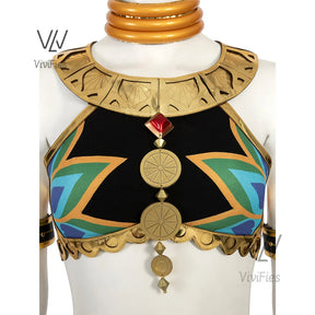 New Riju cosplay skirt Zelda cosplay costume the legend tears of the Kingdom set necklace tops skirt custom made