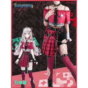 Nijisanji vtuber Stone God money women skirt cosplay costume cos game anime party uniform Hallowen play role clothes clothing