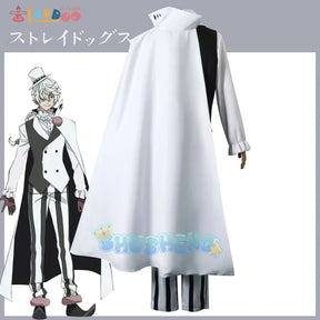 Nikolai Gogol Cosplay Costume Anime Bungo Stray Dogs Season 4   Cloak Uniform Suit Carnival