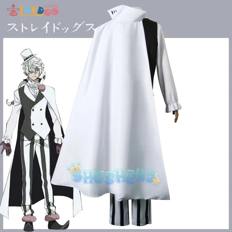 Nikolai Gogol Cosplay Kostüm Anime Bungo Stray Dogs Staffel 4 Mantel Uniform Anzug Karneval 