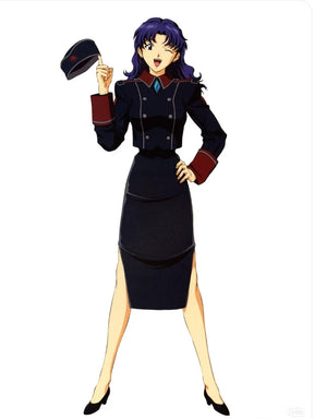 Cosplay Series:  Neon Genesis Evangelion EVA Misato Katsuragi Cosplay Costume Captain Uniform Outfit Shushengcos