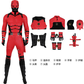 New Daredeviling Cosplay Born Again Cosplay Costume Jumpsuit Helmet Gloves Leggings For Game Party Custom Made