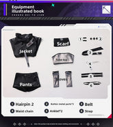 Game Cosplay Series: Arknights Lappland Elite 2 Cosplay Costume Full Set with Wolf Ears and Tail high quality Shushengcos