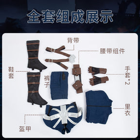 Anime What If Cosplay Costume Captain Carter Battle Outfit Halloween Party Carnival Cloth Full Sets Shoe Covers Christmas Gift