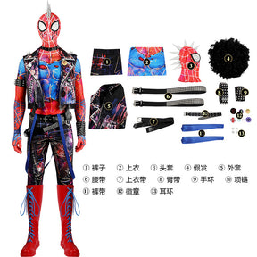 Spider-Man Across The Universe Punk Hobart Hobbie Brown Bodysuit Cos Clothes Punk Style Marvel Peripheral Creative Gift