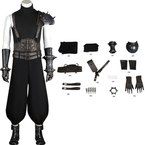 Game Final Fantasy VII Cloud Strife Cosplay Costume  Outfits Uniform Full Suit Halloween Party Costumes