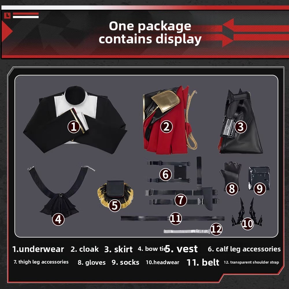 Game Cosplay Series:  Arknights  -Talulah ( the Fighter) Cosplay Complete set of clothing Shushengcos