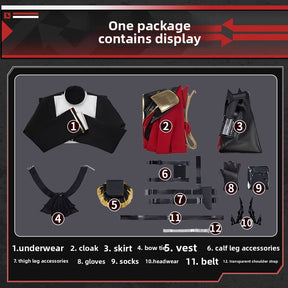 Game Cosplay Series:  Arknights  -Talulah ( the Fighter) Cosplay Complete set of clothing Shushengcos