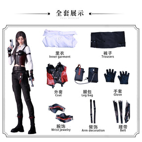 Game Love Deepspace Heroines Cosplay Costume Wig Abysswalker Hunter Uniform Halloween Party Outfit for Women Girls Anime Clothes