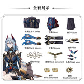 Honkai: Star Rail Hanya Cosplay Costume Dress Headwear Ring Uniform Xueyi Sister Judges Ten-lords Commission