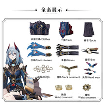 Honkai: Star Rail Hanya Cosplay Costume Dress Headwear Ring Uniform Xueyi Sister Judges Ten-lords Commission