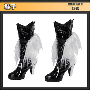 New Black Cat Felicia Hardy Cosplay Costume Jumpsuit Mask Gloves Boots To Choose For Game Party Custom Made