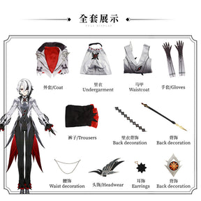 Shusheng Genshin Impact Peruere Arlecchino Cosplay Costume Game Party Uniform Hallowen Play Role Clothes