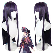 Anime Genshin Impact Yun Jin Cosplay Costume Full Set Cosplay Uniform Lolita Dress with Hat Wig Halloween Accessory Costumes