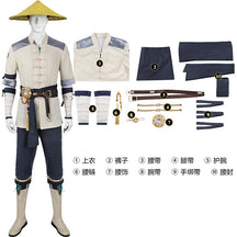 Mortal Kombat 1 Raiden Cosplay Costume Fighter Suit Uniform Raiden Battle Suit Men's Roleplay Halloween Carnival Outifts Cosplay