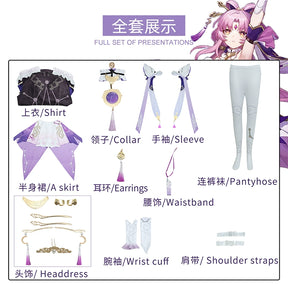 Game Honkai Star Rail Fu Xuan Cosplay Costumes Uniform Outfit Halloween Party Fuxuan Cosplay Wig Costume Fu Xuan Cosplay Wigs