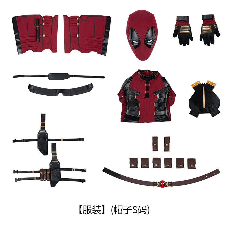 Kids Deadpool Bodysuit Superhero Cosplay Jumpsuit Suit Boys Fantasy Movie Character Peter Parker Dress Up Mask Costume fencing