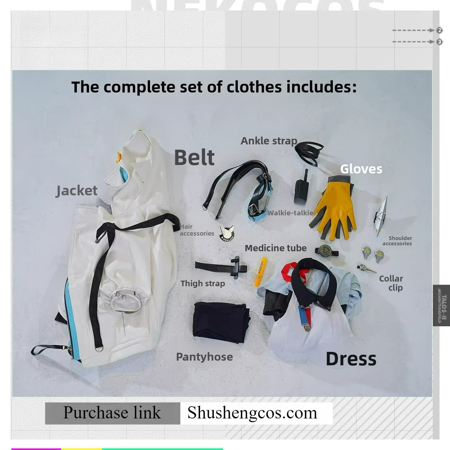 Game Cosplay Series: -Perlica Cosplay Sweet Costume full set KKcos Brand new upgraded version high quality