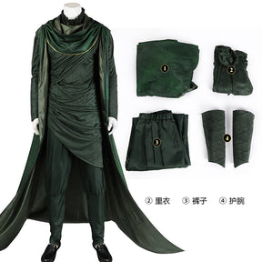 New movie Loki Laufeyson cosplay costume God of Evil shirt pants cloak headwear for game party custom made