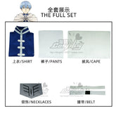 Himmel Cosplay Costume Shawl Cloak Pants Halloween Comic Con for Big Size Himmel Outfits