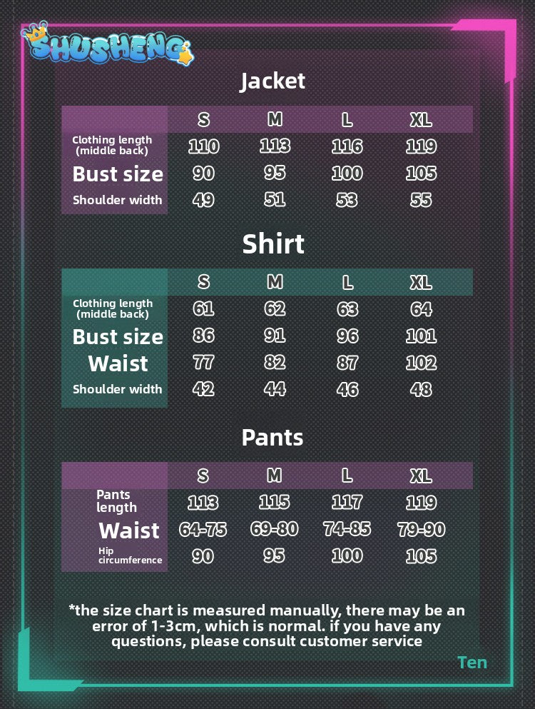 Arknights Yi Sui’s Fragment Cosplay High quality Costume full set S-XL Shushengcos