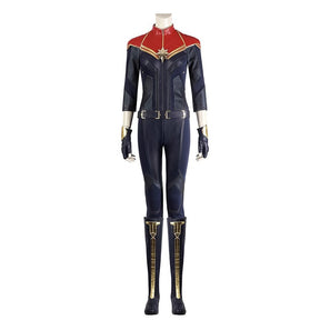 Halloween Carol Danvers Cosplay Costume Adults Kids Female Superhero Zentai Suit Woman Girls Bodysuit