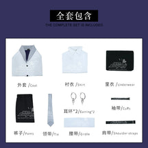 Sigma Cosplay Anime Bungou Stray Dogs 4th Costume Trench Uniform Suit Halloween Christmas Party Outfit for Men Women