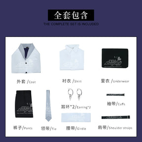 Sigma Cosplay Anime Bungou Stray Dogs 4th Costume Trench Uniform Suit Halloween Christmas Party Outfit for Men Women