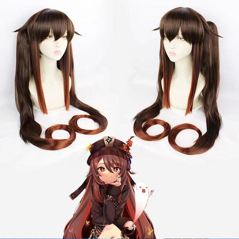 Game Genshin Impact Hutao Cosplay Costume Uniform Wig Cosplay Anime Game Hu Tao Chinese Style Halloween Costumes For Women Anime