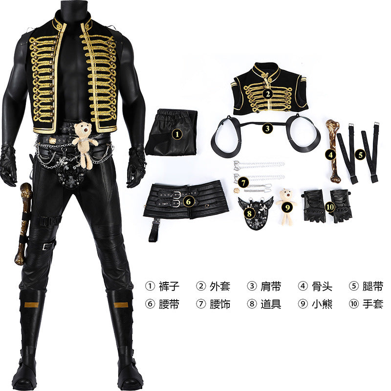 Dementus Cosplay Costume Furiosa Fantasia Mad Disguise Max Halloween Carnival Party Clothes