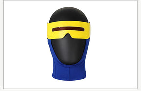 Superhero X MEM 97 Cyclops Cosplay Jumpsuit and Mask Scott Summers Costume Set Bodysuits Halloween Party Roleplay Zentai Suit