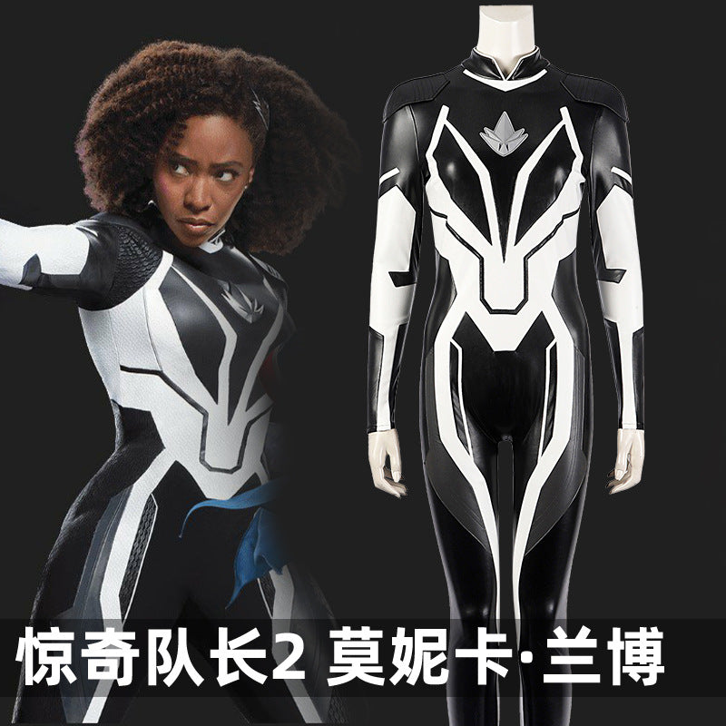 Monica Cos Rambeau Cosplay Costume Adult Women Fantasia Jumpsuit Disguise Outfits Halloween Carnival Party Suit