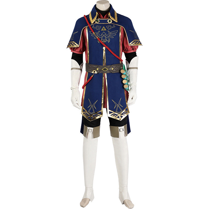 Miccostumes Men's Link Uniform Cosplay Costume Outfit for Men Tears of the Kingdom link Royal Guard Uniform Halloween Coaplay Costumes