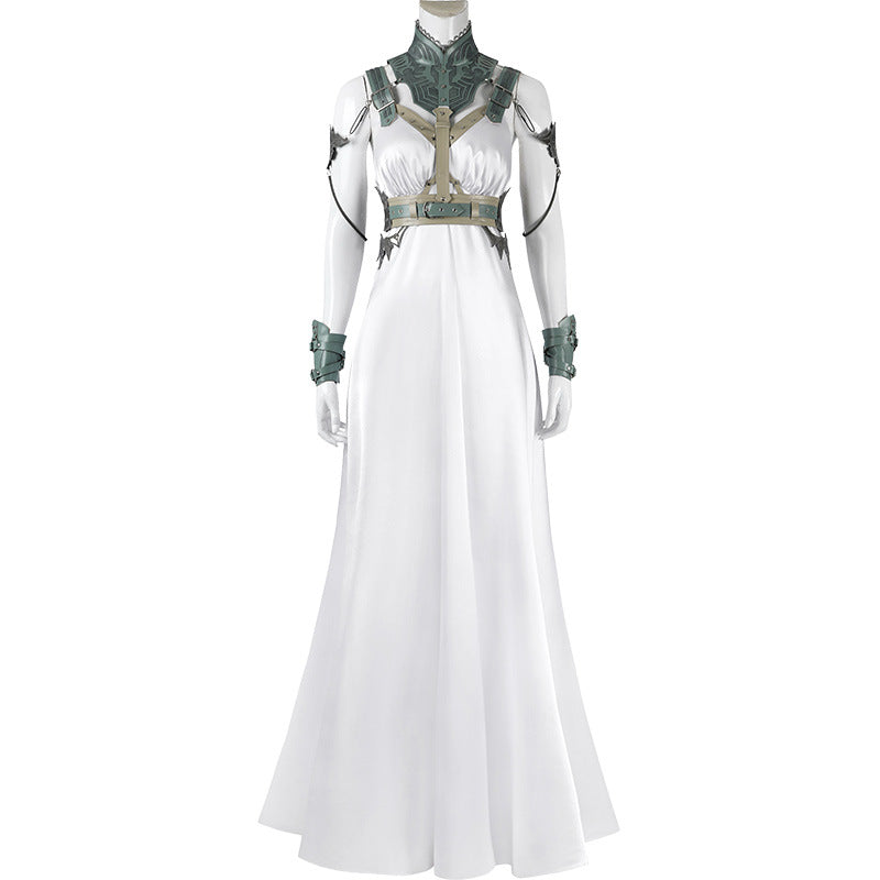 FF7 Rebirth Aerith Cosplay Cloth Gold Saucer Loveless Wigs Anime Game Final Fantasy Ⅶ Fantasia Costume Disguise Women Outfits