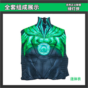 Green Lantern Cosplay Superhero 3D Printed Zentai Bodysuit Green Lantern Alan Scott Spandex Outfits Halloween Costume Adult