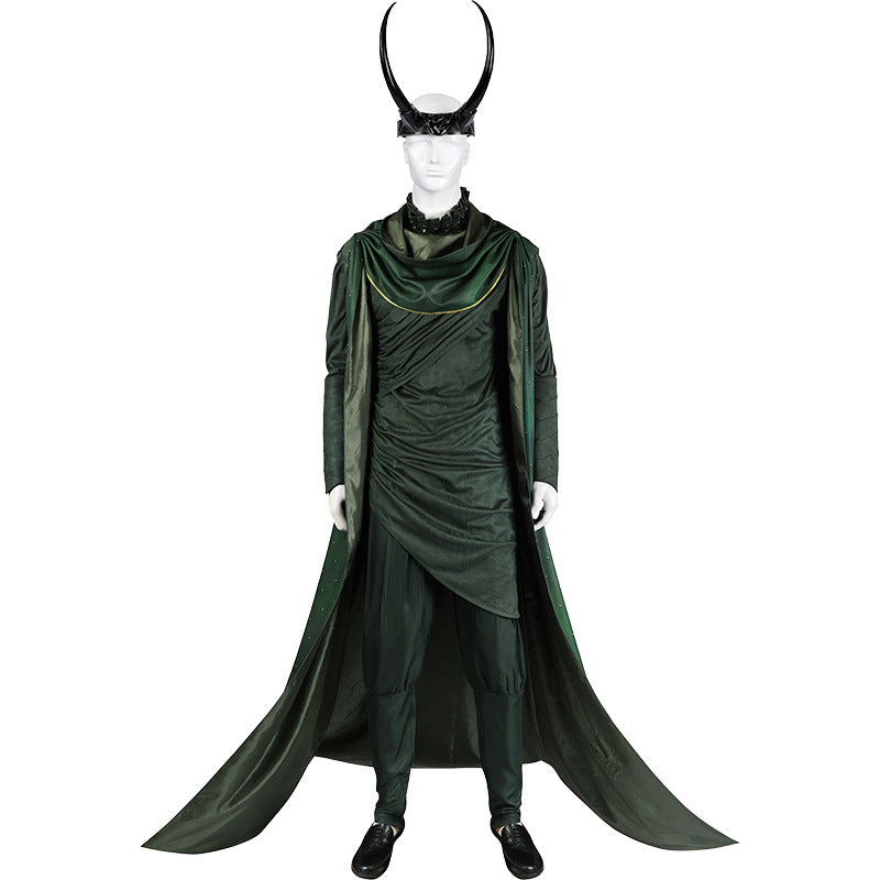 New movie Loki Laufeyson cosplay costume God of Evil shirt pants cloak headwear for game party custom made