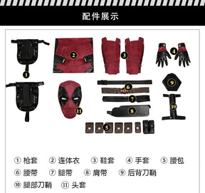 Deadpool 1 Cosplay Cosutme Wade Winston Wilson Cosplay Costume Woman Movie Anti-hero Suit Halloween