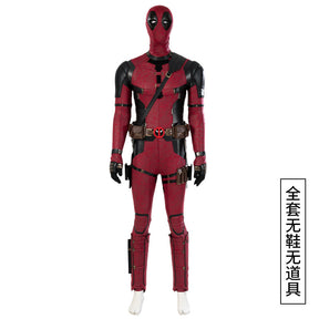 Deadpool Costume Cosplay Kids Adult Suit Anime Superhero Halloween Death Waiter Spandex Adult Service Leotard Accessories Belt