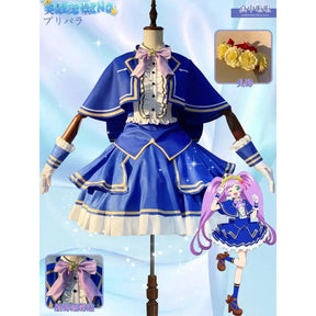 Pripara Manaka Laala Little Blue Dress Women Cosplay Costume Cos Game Anime Party Uniform Hallowen Play Role Clothes Clothing