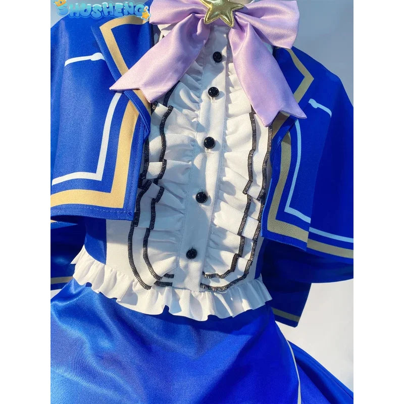 Pripara Manaka Laala Little Blue Dress Women Cosplay Costume Cos Game Anime Party Uniform Hallowen Play Role Clothes Clothing