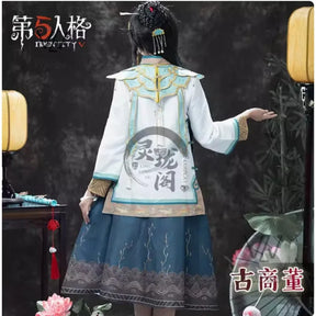 Qi Shiyi Cosplay Game Identity V Antique dealer Chinese style cheongsam accessory set for carnival Halloween costume in stock